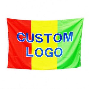 ธงโพลีเอสเตอร์ 150D ขนาด 3x5 ฟุต พิมพ์โลโก้ตามสั่ง ขายส่งทุกสี - Product Image 1