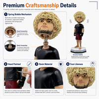 Figurine de lutteur MMA personnalisée, réaliste, peinte à la main, souvenir sportif, base octogonale, sculpture en résine, objet de collection personnalisé