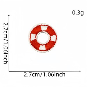 Patch brodé miniatures animaux <span class=keywords><strong>marins</strong></span> dessin animé avec adhésif thermocollant pour accessoires vestimentaires en stock - Product Image 4