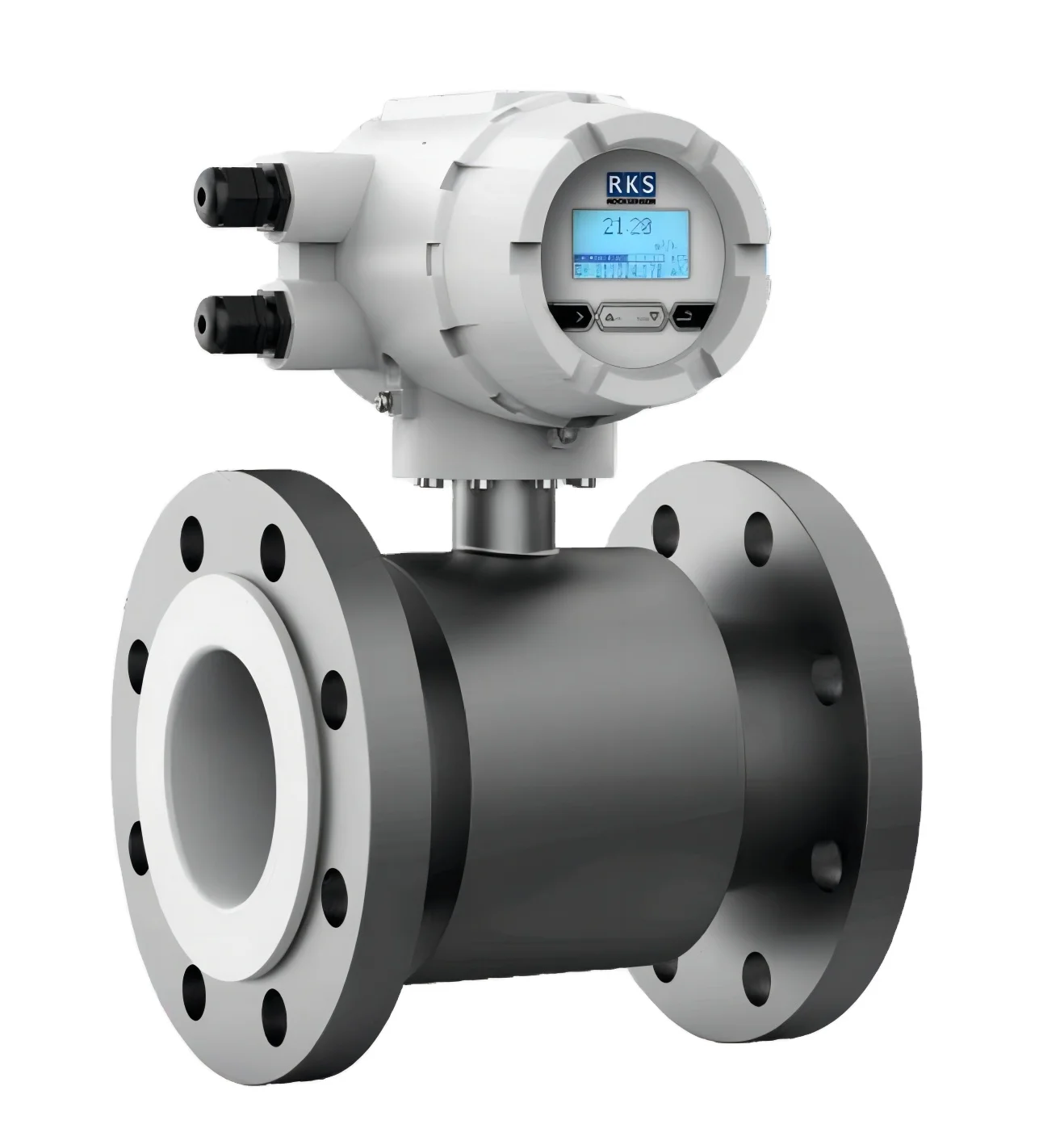 Low cost 4-20mA digital Electromagnetic water Flow meter magnetic flowmeter with LED display