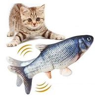 Simulation de Saut Électrique avec Chargement USB Jouet pour Chat en Peluche Réaliste