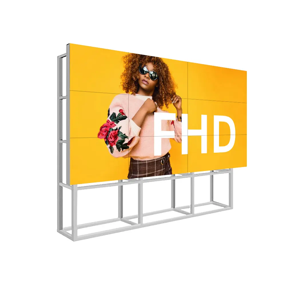 Sıcak iyi fiyat 2x2 2x3 3x3 1.7mm çoklu ekran Videowall Ultra dar çerçeve ekran Lcd Video duvar