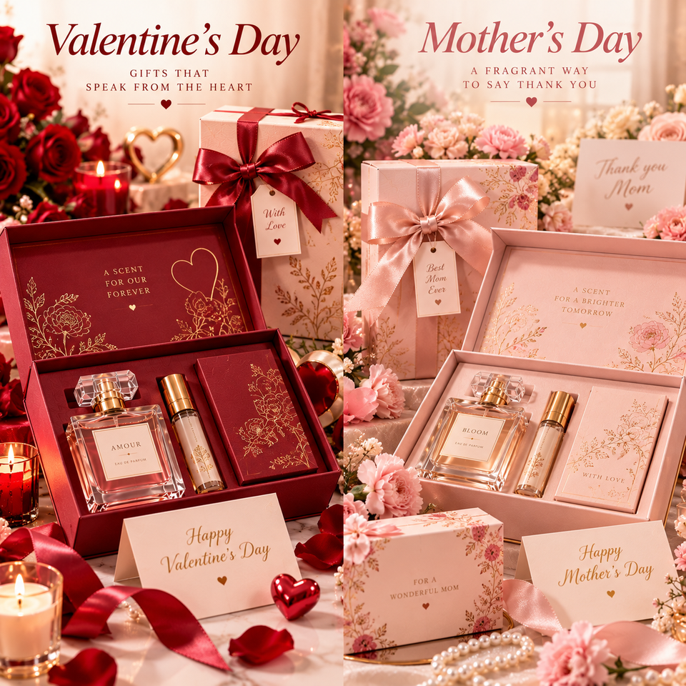 Valentine Mother Day Luxury Perfume Gift Packaging Custom Fragrance Box ...