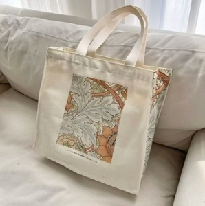 Bolsas de Tela de Algodón con Logotipo Impreso Personalizado al por Mayor, Bolsas de Compras Extra Grandes con Diseño de Dibujos Animados, Marca JYY, para Playa y Supermercado - Product Image 2