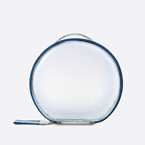Fashion Style Waterproof Translucent Zipper Closure Spacious Travel <b>Case</b> for Women's Round Clear <b>Makeup</b> Cosmetic Pouch - Product Image 3