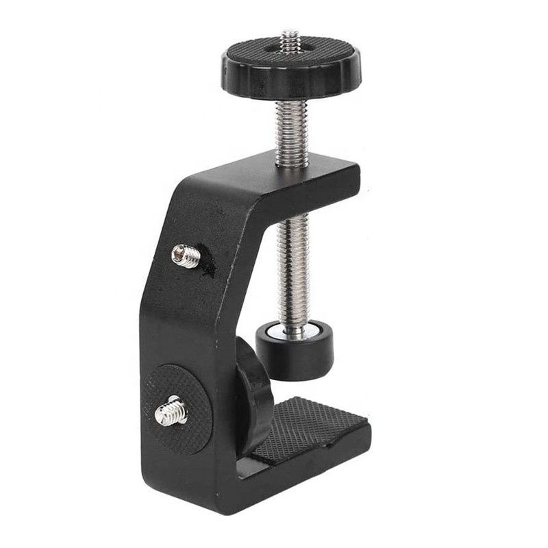 Универсальный Регулируемый винтовой адаптер с резьбовыми отверстиями 1/4 дюйма, сверхмощное металлическое Крепление-зажим для цифровой зеркальной камеры