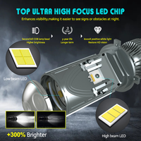 9-80v H4 Led Mini Projecteur Phare Lentilles M01H-X 6000K 80W Projecteur H4 Mini Lentille Led pour Universel Voiture Moto Camion