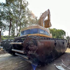 Sử dụng mèo 320cl đổ bộ máy xúc mèo 320, mèo 320C 320cl 320D 320d2 máy xúc, Sông cát NẠO VÉT Máy phao thuyền bên - Product Image 3