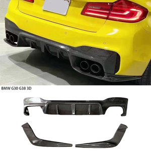 For 5 Series G30 G38 3D Style Carbon Fiber Rear Diffuser 2017-2020 - Product Image 1