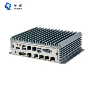 Intel i3 i5 i7 Mini PC 6 Lan 6 USBデュアルディスプレイベアボーンPC産業用ファイアウォールpfsense mini PC産業用コンピューター