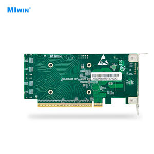 Miwin Maicun Pcie5.0X16 MCIO Tarjeta adaptadora Nvme U.2 Retenedor GPU Tarjeta de expansión Nueva pieza de computadora - Product Image 1