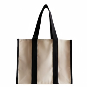Luxury Fashion Unisex Tote <b>Bags</b> Custom Printed Logo Natural Cotton <b>Canvas</b> Shoulder Shopping <b>Bag</b> Embroidery Open Chains Letter - Product Image 1