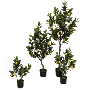 Bonsaï d'agrumes artificiel nordique réaliste, plante verte artificielle pour décoration intérieure, jardin, Thanksgiving, plante en pot à haute résistance aux UV - Product Image 6