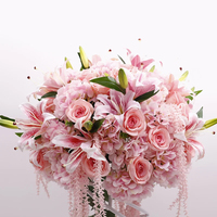 Direkt vom Hersteller Künstliche Blumenkugeln Hochzeits-Tischdekoration Seiden-Blumensträuße für Hochzeit Party Heim-Dekoration