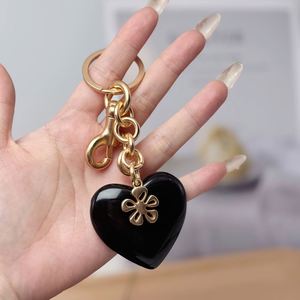 Hot Wholesale Heart Shaped Metal Crystal Key Chain Women Girl Bag <b>Charms</b> <b>Keyring</b> 3D Crystal Heart Shaped Keychain - Product Image 6