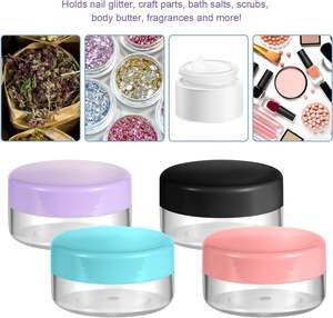 Pots vides avec couvercles, petits contenants cosmétiques, mini-pots en plastique <span class=keywords><strong>pour</strong></span> maquillage, huiles, lotions, poudres, peintures, bijoux, baumes à lèvres - Product Image 6