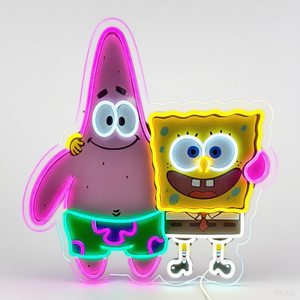 Letrero Luminoso LED <span class=keywords><strong>de</strong></span> Neón Personalizado con Diseño <span class=keywords><strong>de</strong></span> <span class=keywords><strong>Bob</strong></span> <span class=keywords><strong>Esponja</strong></span>, Impresión UV, Color Amarillo, para Decoración <span class=keywords><strong>de</strong></span> Pared en Habitaciones Infantiles - Product Image 2