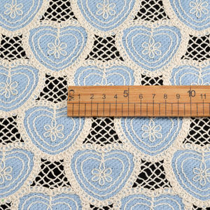 Tissu en dentelle jacquard en maille <span class=keywords><strong>crochet</strong></span>ée soluble dans l'eau en coton/polyester pour robes de plage et élégantes pour filles - Product Image 2