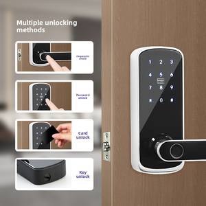 Serrure intelligente à une seule langue européenne américaine Ttlock pour l'intégration des applications mobiles du commerce extérieur Empreinte digitale Tuya <span class=keywords><strong>Wifi</strong></span> Caractéristiques Clé - Product Image 5