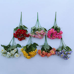 Artificielle petite fleur faisceau soie rose fleur buisson pour la maison hôtel mariage saint valentin décoration pièce maîtresse fleur - Product Image 4