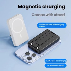 แบตเตอรี่สำรองแม่เหล็กแบบพกพา Original Magnetic ความจุ 5000 mAh 10000 mAh ชาร์จเร็วพิเศษ รองรับการชาร์จไร้สาย สำหรับ iPhone - Product Image 6