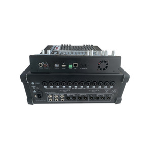 Bảng điều khiển trộn âm thanh kỹ thuật số với EQ đa kênh, vỏ kim loại, tương thích với hệ thống âm thanh sân khấu/âm thanh video âm thanh chuyên nghiệp - Product Image 5