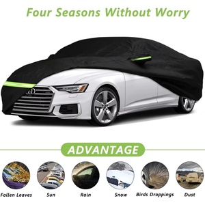 Fundas Impermeables Personalizadas <span class=keywords><strong>para</strong></span> Autos Audi A6/S6 Sedán 2004-2025, con Correa Antiviento, Cierre de Cremallera de una Puerta, Protección Contra Nieve, Lluvia, Polvo y Granizo - Product Image 4