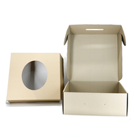Boîte d'expédition en carton ondulé personnalisable et recyclable avec insert supplémentaire pour casquettes et chapeaux