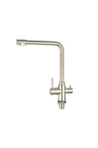 <span class=keywords><strong>Grifo</strong></span> de Cocina de Acero Inoxidable 304 con <span class=keywords><strong>Doble</strong></span> Manija y 3 Vías, <span class=keywords><strong>Grifo</strong></span> de Agua Fría y Caliente - Product Image 6