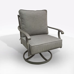 CHAISE POURTOUCHANTE MOD. WEAVE DIE-CAST ALUMINIUM ANTHRACITE - Product Image 1