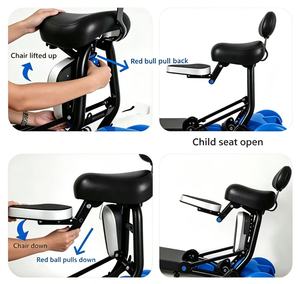 Scooter Eléctrico Todoterreno Plegable de <span class=keywords><strong>4</strong></span> Ruedas, Batería de Litio de 500W, Asiento Doble para Bebés, Uso Familiar para Adultos, Stock Disponible en Almacenes de EE. UU./UE - Product Image 3