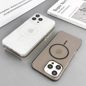 Funda rígida de lujo ultrafina, mate, magnética, con carga inalámbrica y acabado escarchado para iPhone 16, 15, 13, 11 Pro Max, 17 Plus - Product Image 3