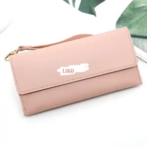 Factory Wholesale New Luxury Fashion RFID Ladies Card Holder PVC Long Women wallet