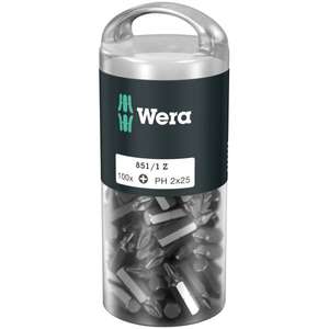 WERA - 05072441001 embouts cruciformes (100 pièces) (emballage libre-service)-EAN 4013288138477 INSERTS POUR EMBOUTS DE VISSAGE - Product Image 1