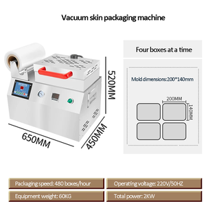 Dispositif de scellage <span class=keywords><strong>sous</strong></span> <span class=keywords><strong>vide</strong></span> puissant pour la conservation des aliments frais, de la viande, des aliments cuisinés et des fruits de mer, semi-automatique commercial - Product Image 2