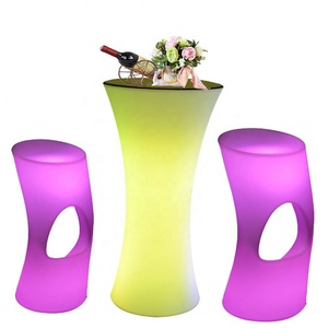 Muebles de <span class=keywords><strong>bar</strong></span> con luces que cambian de color, mesa de cóctel Led con luz de ambiente romántico - Product Image 6