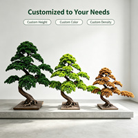 Bonsaï artificiel vert éclatant en pin de 150 cm, faux arbre nuageux avec base carrée pour salle de thé, jardin zen, décoration de bureau haut de gamme