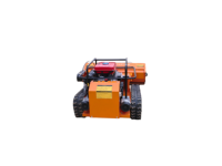 Tondeuse à gazon chenillée télécommandée diesel à couple élevé, gyrobroyeur tout-terrain pour vergers, parcs, forêts et chemins boueux