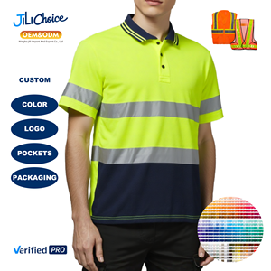 J & L 2025 OEM Hi Vis rompi keselamatan peralatan tahan air jas hujan rompi pelindung jaket reflektif mantel hujan pakaian keselamatan - Product Image 1