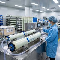 Membrane d'osmose inverse pour eau de mer 8040, 8"x40", 6600 GPD, rejet de sel de 99,8 %, élément SWRO pour dessalement marin et offshore