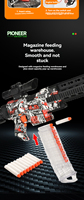 Balas Blandas M416 UMP para Pistola de Juguete Vector, Juguete de Plástico con Luz para Niños, Juego al Aire Libre