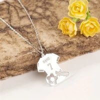 Collar con Colgante de Acero Inoxidable con Diseño de Balón de Fútbol, Certificado por la CE, Regalo para Novio, Deportivo