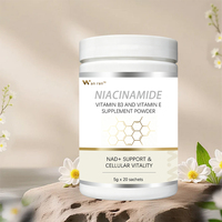 Mélange complexe de nutrition quotidienne pour le bien-être de la peau, marque privée, pour une beauté éclatante, activité naturelle, pour adultes, poudre de Niacinamide Vitamine B3 E B3E