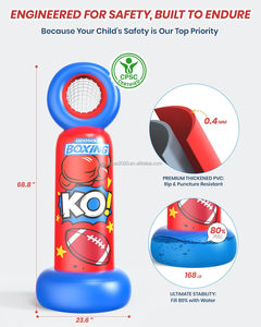 Saco <span class=keywords><strong>de</strong></span> <span class=keywords><strong>boxeo</strong></span> inflable para niños, <span class=keywords><strong>bolsa</strong></span> <span class=keywords><strong>de</strong></span> <span class=keywords><strong>boxeo</strong></span> independiente con juego <span class=keywords><strong>de</strong></span> lanzamiento <span class=keywords><strong>de</strong></span> fútbol, <span class=keywords><strong>bolsa</strong></span> <span class=keywords><strong>de</strong></span> <span class=keywords><strong>boxeo</strong></span> <span class=keywords><strong>de</strong></span> <span class=keywords><strong>juguete</strong></span> <span class=keywords><strong>de</strong></span> Karate TaekWondo resistente - Product Image 2