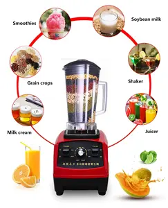 high speed Electric Blender and Juicer 1200W/1500W/1800W Heavy-Duty Multifunctional Machine for Smoothies and Mixing