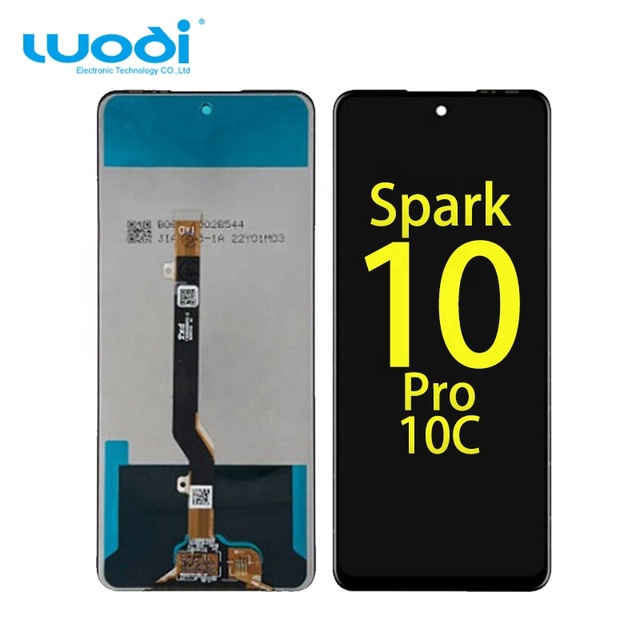 Cellphone Lcd Touch Display Panel Combo Tela Ecran KI7 Afficher for Tecno Spark 10 Pro 10c Lcds Screen Frame