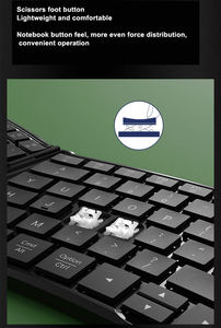 China Keyboard Fold Ergonomic Portable Folding <b>Mini</b> Wireless Travel Keyboard for <b>windows</b> Ios Android Tablet Smartphone - Product Image 6