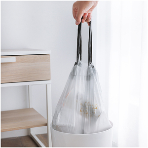 Petits sacs poubelles à cordon de 4 gallons Sacs poubelles compacts et non parfumés en PEBD pour la maison, la salle de bain et le bureau. - Product Image 2