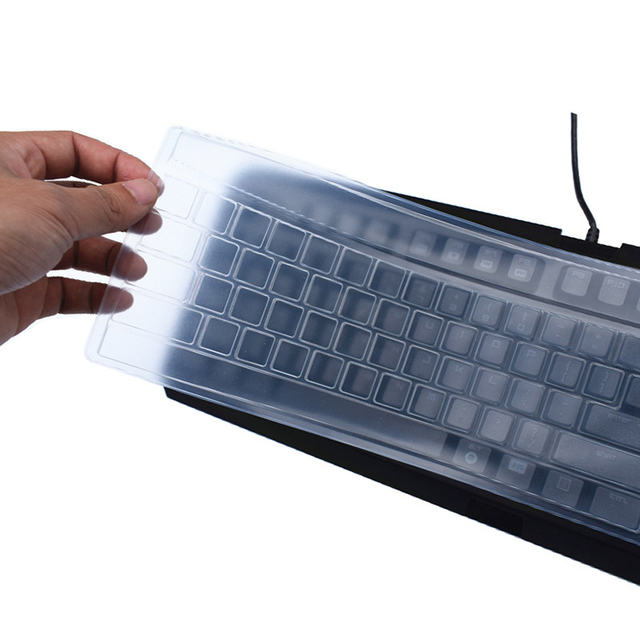Waterproof Keyboard Protector Keyboard Cover Silicone Transparent Keyboard Cover