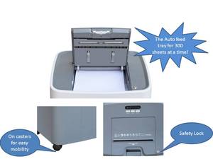 Mức độ bảo mật cao 2*15 mét tự động điện văn phòng giấy <span class=keywords><strong>Shredder</strong></span> micro-cắt P-5 cross-cắt cho thẻ kinh doanh lớn thức ăn tự động - Product Image 4